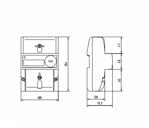 Меркурий 206 RN 60А 1ф 2тар оптопорт, RS485